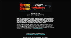 Desktop Screenshot of mustangdreams.com